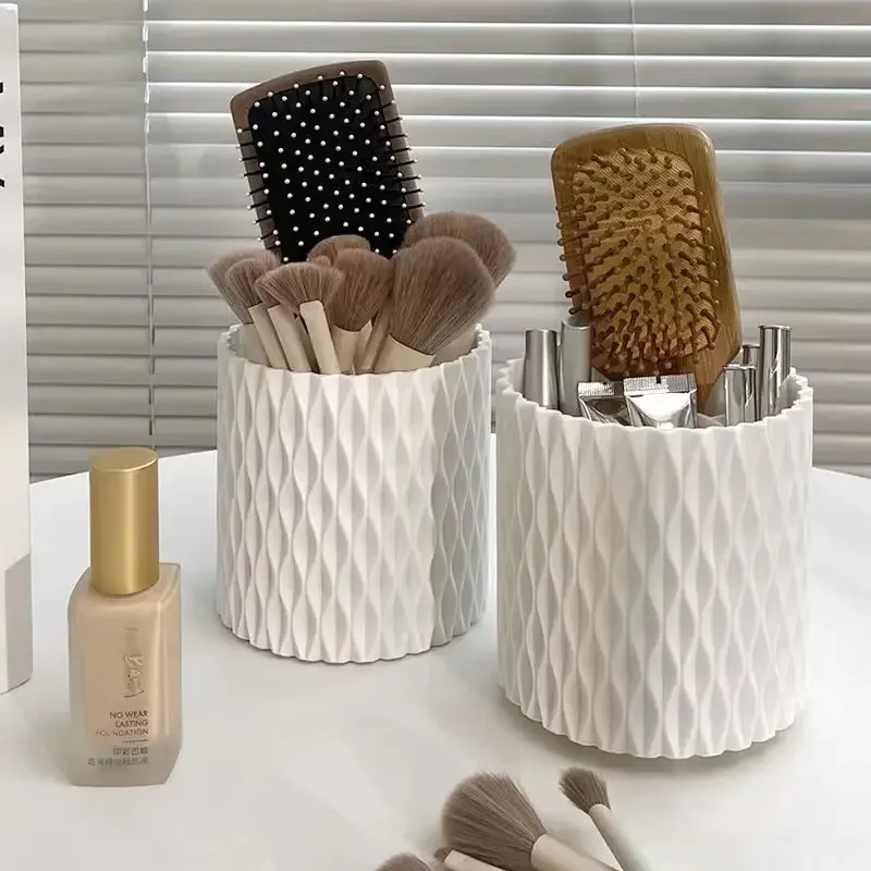 Makeup Brush Storage Tube Cosmetics Storage Box Table Top Pen Holder Lipstick Eyeshadow Shelf Eyeshadow Brush Bucket