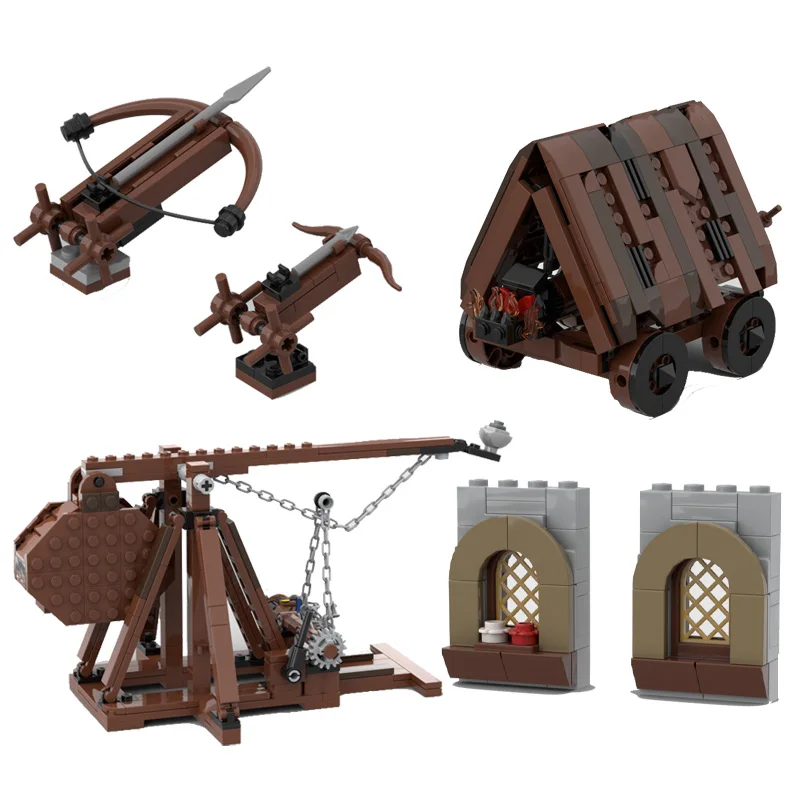 Custom Moc Bausteine Set - Ram Ballista Serie mit Riprap Fenster & Eisen kopf Design-kreative Montage Spielzeug Kit, Unisex h