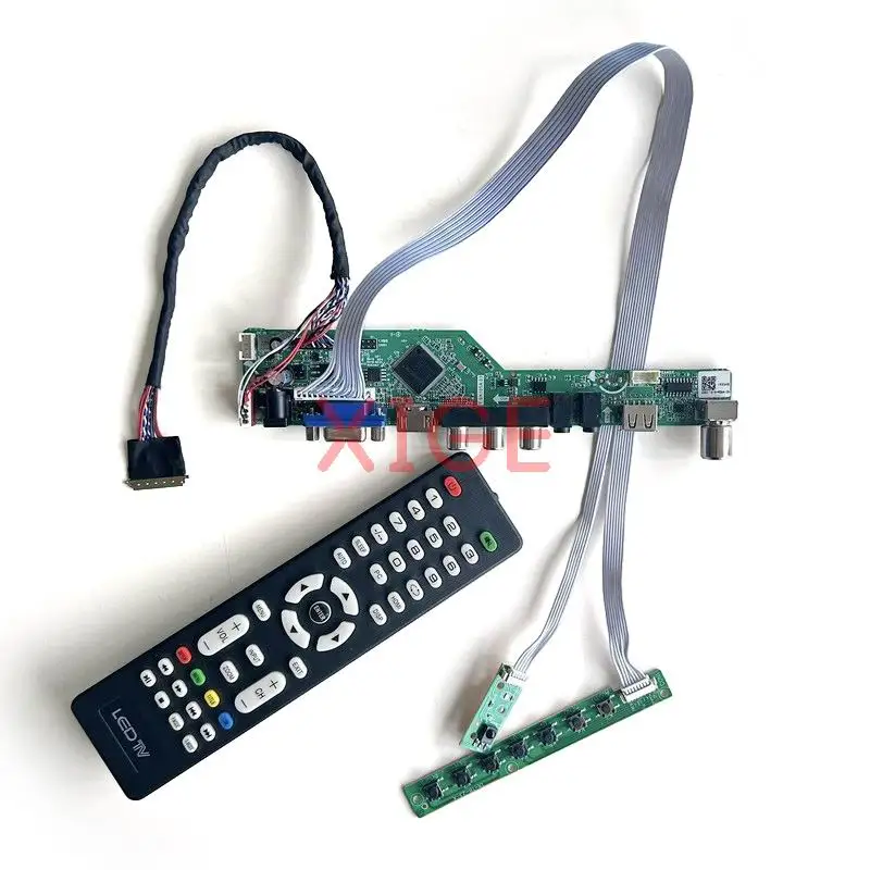لوحة للقيادة لوحدة التحكم لـ M101NWT2 R2/R3 M101NWT4 R0/R3 10.1 "كمبيوتر محمول مصفوفة LVDS 40 Pin TV التناظرية USB + AV + VGA + HDMI 1024x600 Kit