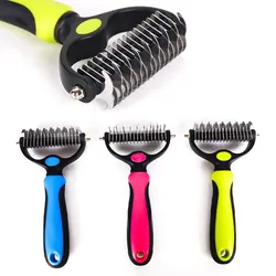 A Pet Double-sided Knot Comb Dog Comb Dog Comb Cat Beauty Hair Removal Cat Comb Pet Supplies