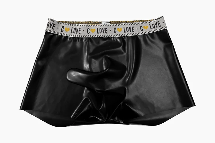 XXXXL لينة اللاتكس سراويل داخلية للرجال الرجال Underpant المطاط سراويل قصيرة كلوبوير ملخصات حفلة خاصة سلسلة اللباس الداخلي الملابس الداخلية الوثن