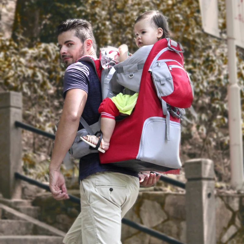 

Foldable Outdoor Baby Carrier Wrap Back Bag Hold with Children's Waist Stool Back Chair Multifunctional Portable Hiking Strap