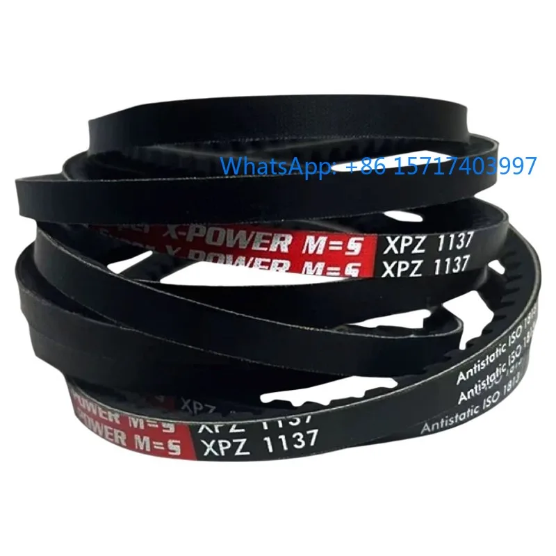 2pcs Germany XPZ587-1250 Red Label Optibelt Air Compressor Motor Air Conditioning Anti-static Drive Belt