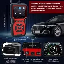 Professional V519 Obd2 Scanner Diagnostic Tool Real Time Code Reader Check Engine Light Scan Tool for All Obdii Cars since 2003