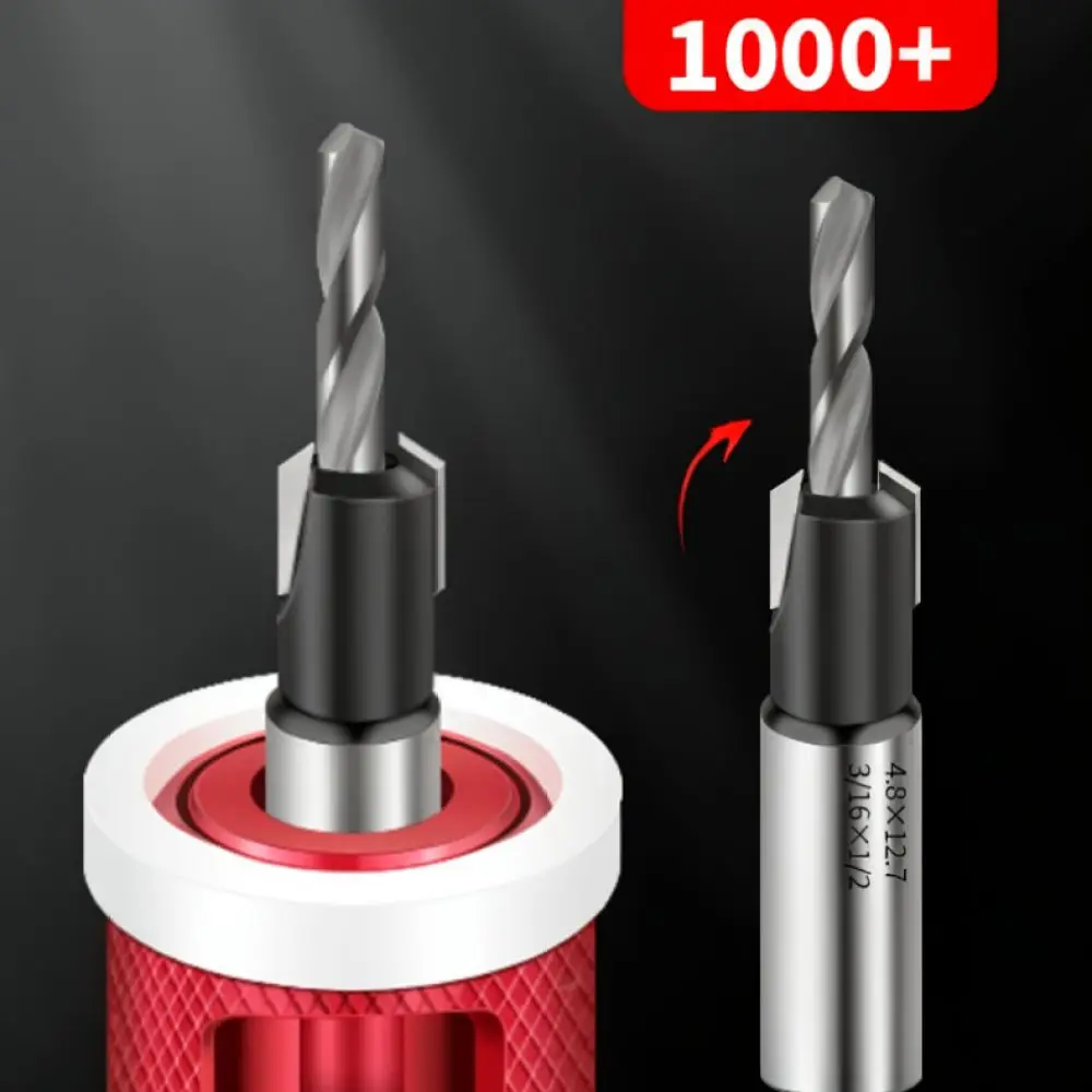 Adjustable Woodworking Countersink Drill Bit Set With Depth Stop For Screw Hole Opener Carpentry Wood Drilling Tool