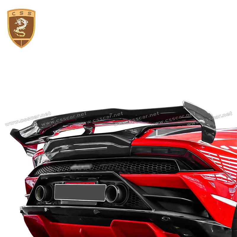 Vors Style Rear Wing Car Styling For Lamborghini Huracan EVO High Tail Wing Carbon Fiber Racing Trunk Lip Spoiler Base Accessory