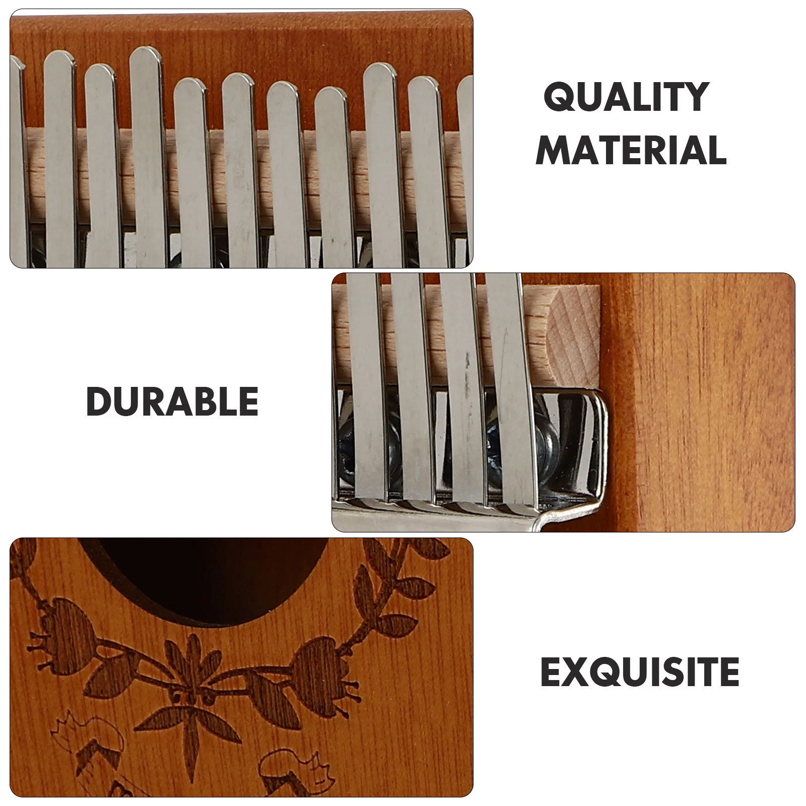 1 مجموعة كاليمبا الإبهام البيانو قسط المحمولة فنجر البيانو للمبتدئين آلة موسيقية خفيفة الوزن الصوت الطبيعي كاليمبا الصغيرة