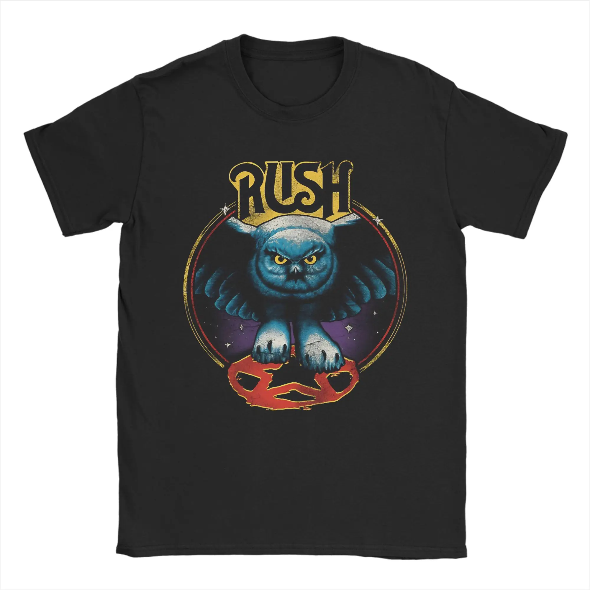 Rock Music Rush Band Cotton T-Shirt For Man Summer  Vintage T-Shirts Fashion Tees Oversize Custom DIY Tops