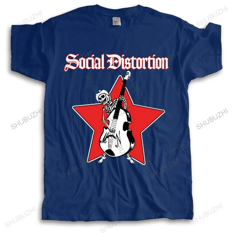 

Men Cotton T Shirt Summer Brand vintage Tshirt New Social Distortion Skelly unisex o-neck high quality tee shirts short sleeve