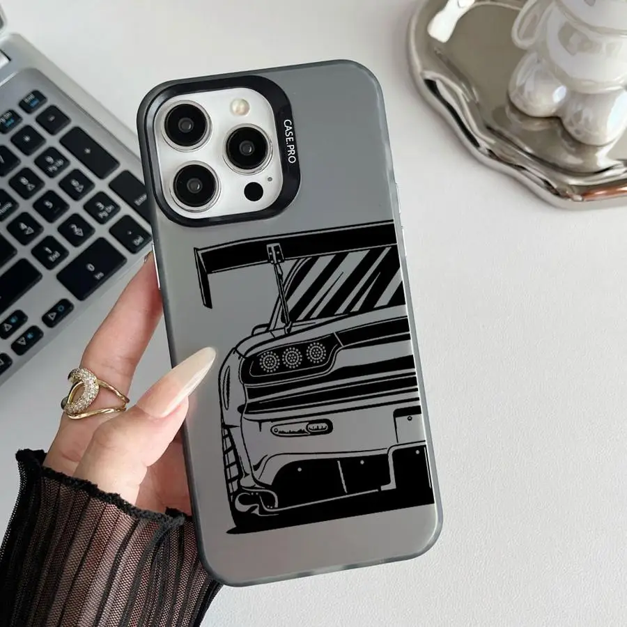 Dream Car JDM Soft Case for OPPO A15s A17k A37 A38 A53 A55 A57 A58 A74 A76 A78 A94 A98 Reno 7Pro 7Z 8T 10Pro