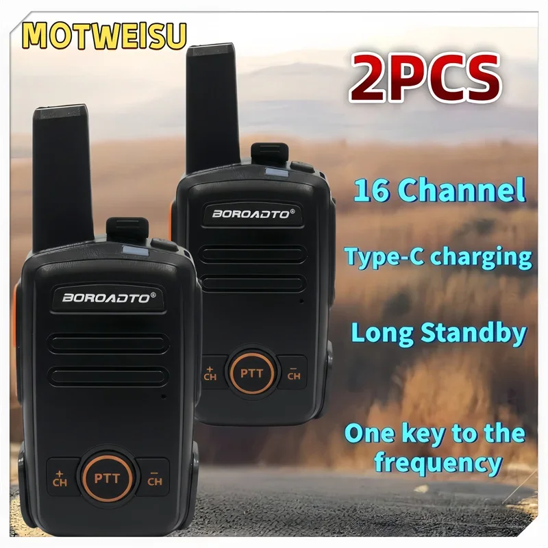 

2 шт. мини-рации с 16 каналами, PMR/FRS, UHF-трансиверы дальнего действия, портативные двухсторонние радиостанции для отелей, бизнеса и активного отдыха