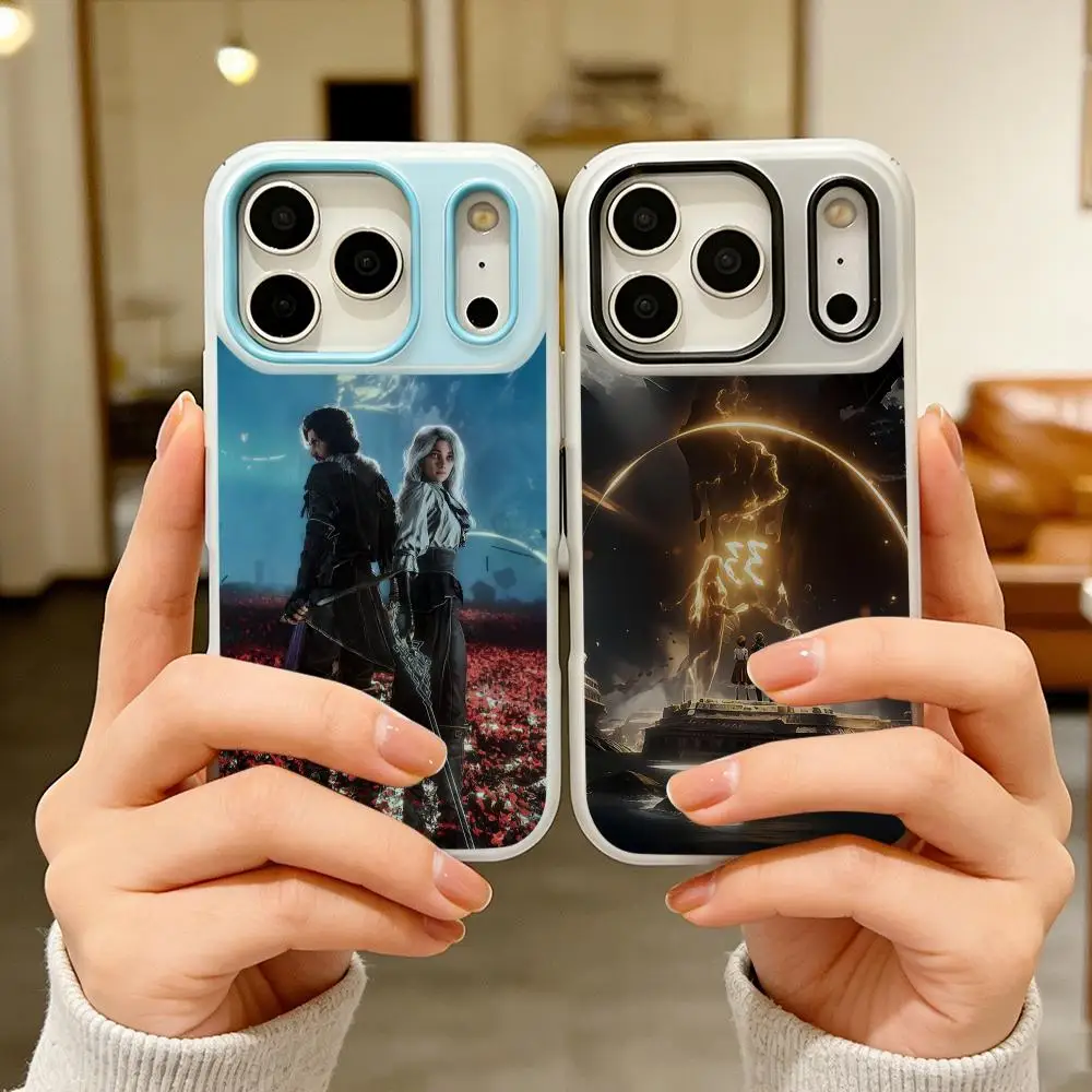 

Game C-Clair Obscur Expedition 33 Phone Case Colorful 2‑in‑1 Jelly Matte Clear Full Protection Case For iPhone 11‑17 Series
