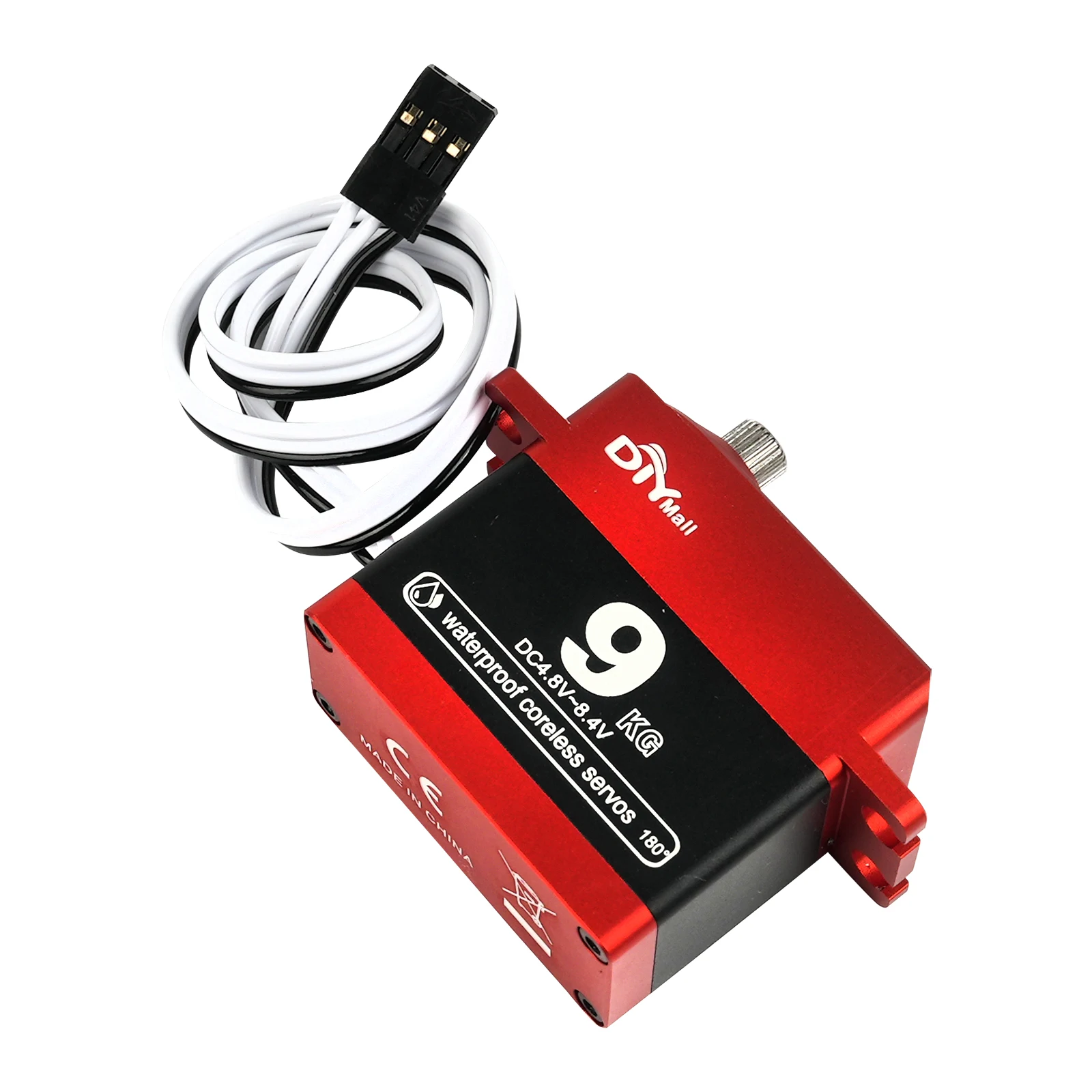 

TK-09MG 9KG Digital Servo Metal Gear Waterproof Coreless 180°/270°/360° for 1/10 1/12 RC Car Crawler Fixed-wing