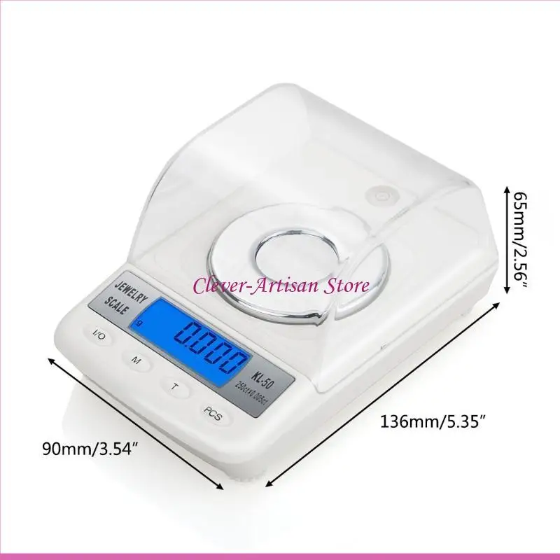 

E06B Pocket Scale 0,001G 50G Цифровой грамм шкалы пищевых украшений Scale Scale Scale LCD