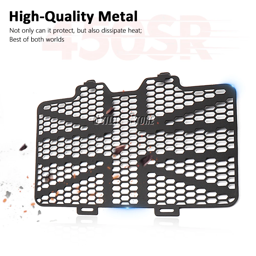 Couverture de calandre de refroidisseur de moteur de garde de moto, accessoires de protection, sac à dos pour CFMOTO 450, 450sr, 2022, 2023, nouveau