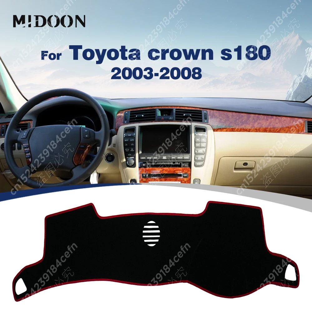 Car Dashboard Cover For Toyota crown s180 2003 2004 2005 2006 2007 2008 Dash Mat Sun Shade Anti-UV Carpets Car Accessories