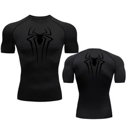 Camiseta de compresión transpirable para hombre, camisa de alta calidad para correr, trotar, boxeo, MMA, Fitness, gimnasio, deportes de ajuste seco, 2099