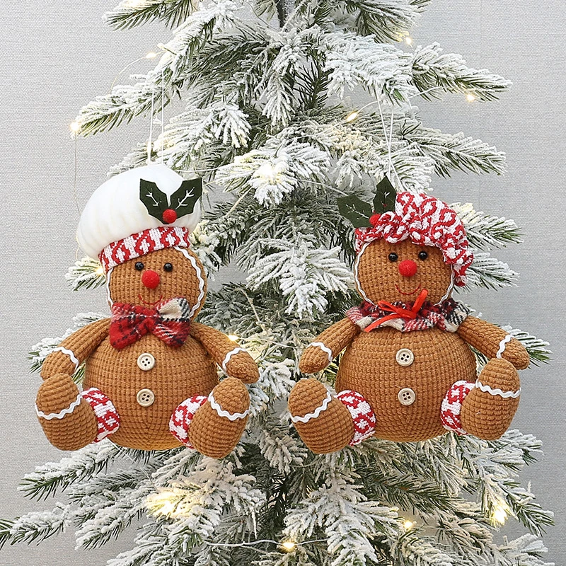 

Christmas Tree Pendant Cookie Man Gingerbread Man Doll Christmas New Year Holiday Decoration Pendant