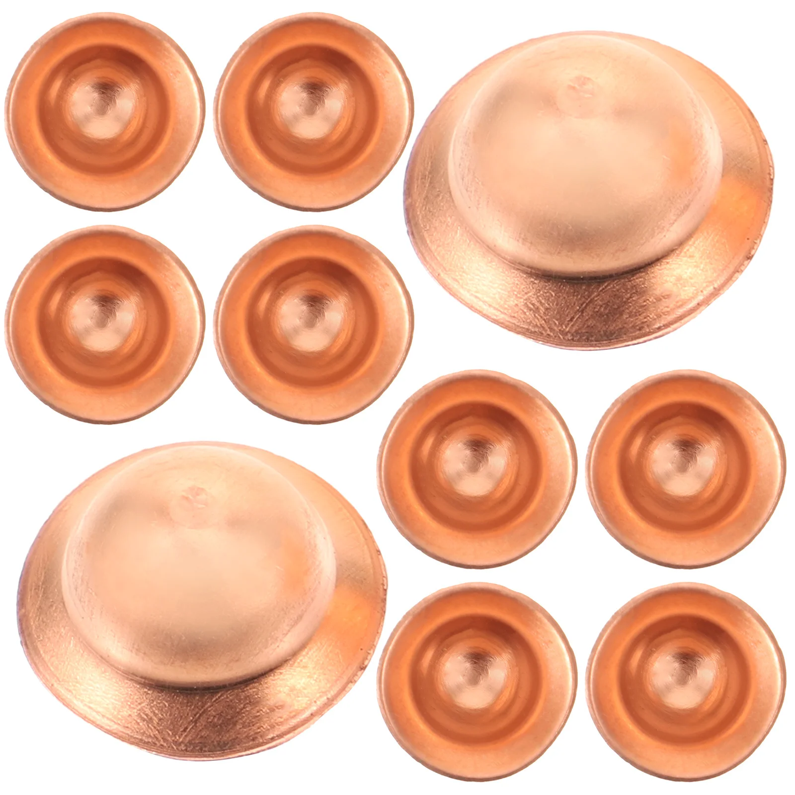 

10pcs Copper Gasket Sealing Small Bowls End Caps for Air Conditioner Pipe φ9 52 Easy Carry Kitchen Bar Supplies Copper