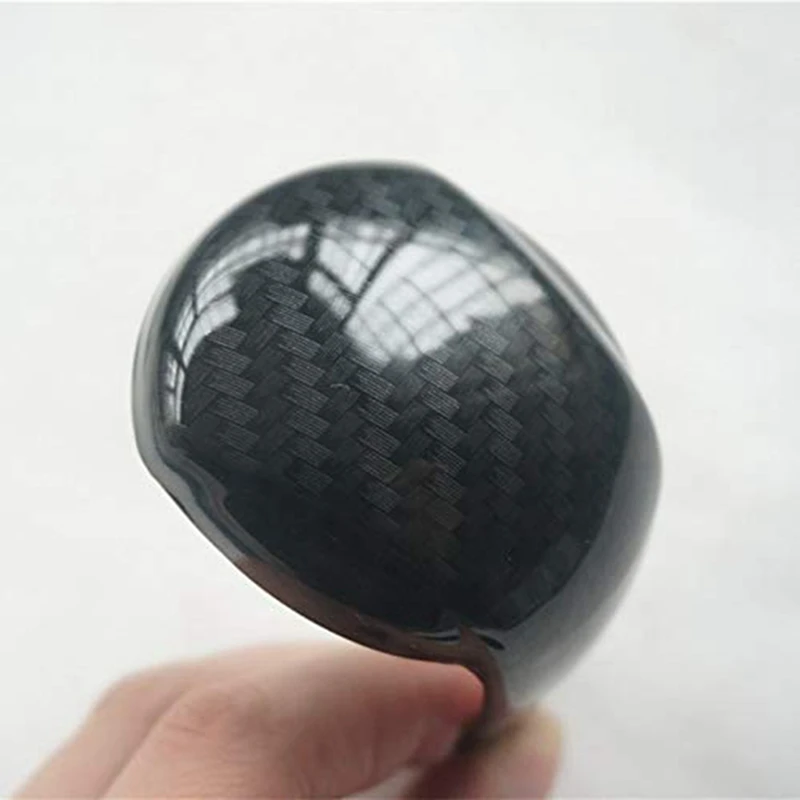 4X Sport Style Carbon Fiber Print Gear Shift Knob Cover Trim For Mazda 2 3 6 CX-3 CX-5 image 5