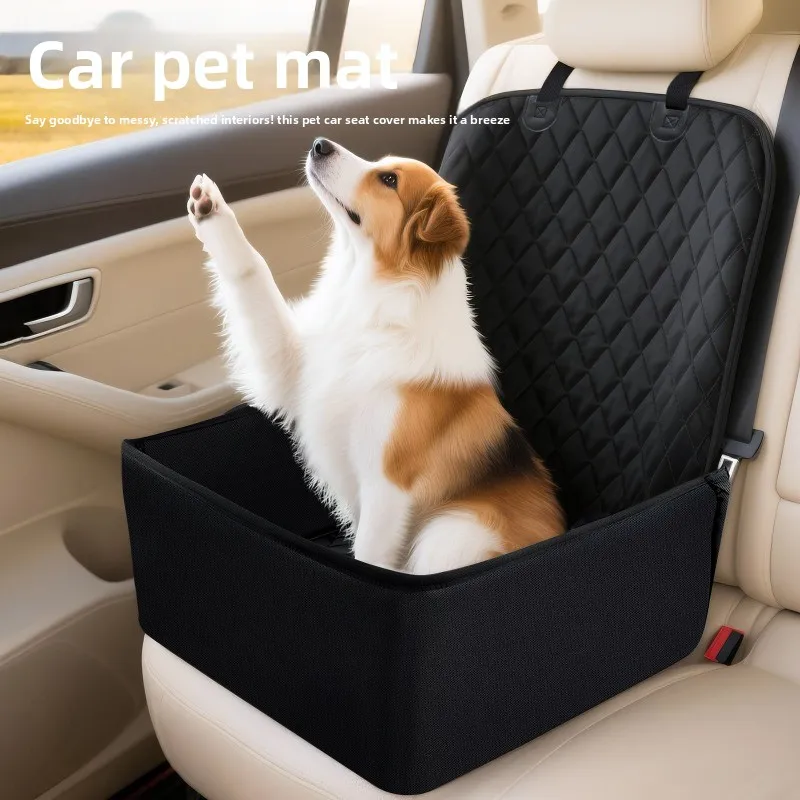 Waterproof Pet Car Seat Cover Oxford Dog Cat Travel Mat Foldable Front Seat and Rear Bench Protector