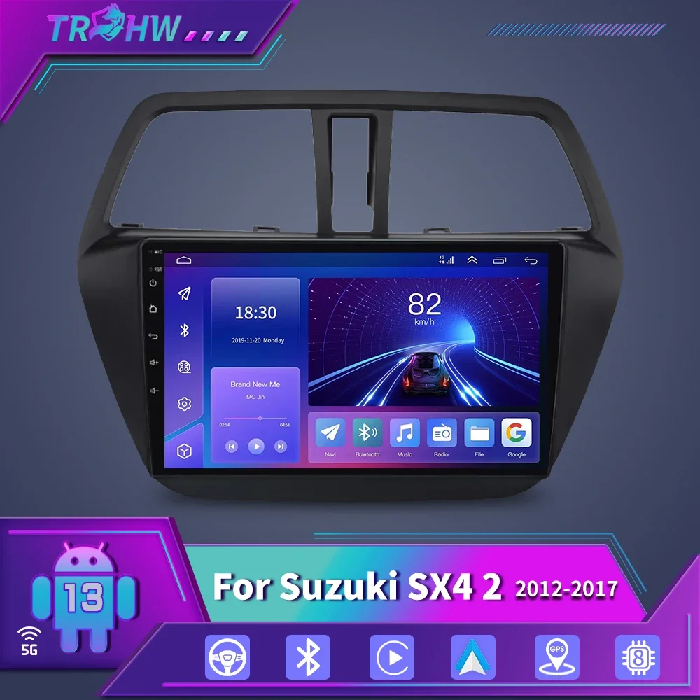 

For Suzuki SX4 2 S-Cross 2012 - 2016 Car Radio Multimedia Video Player Navigation stereo GPS Android 13 No 2din 2 din dvd