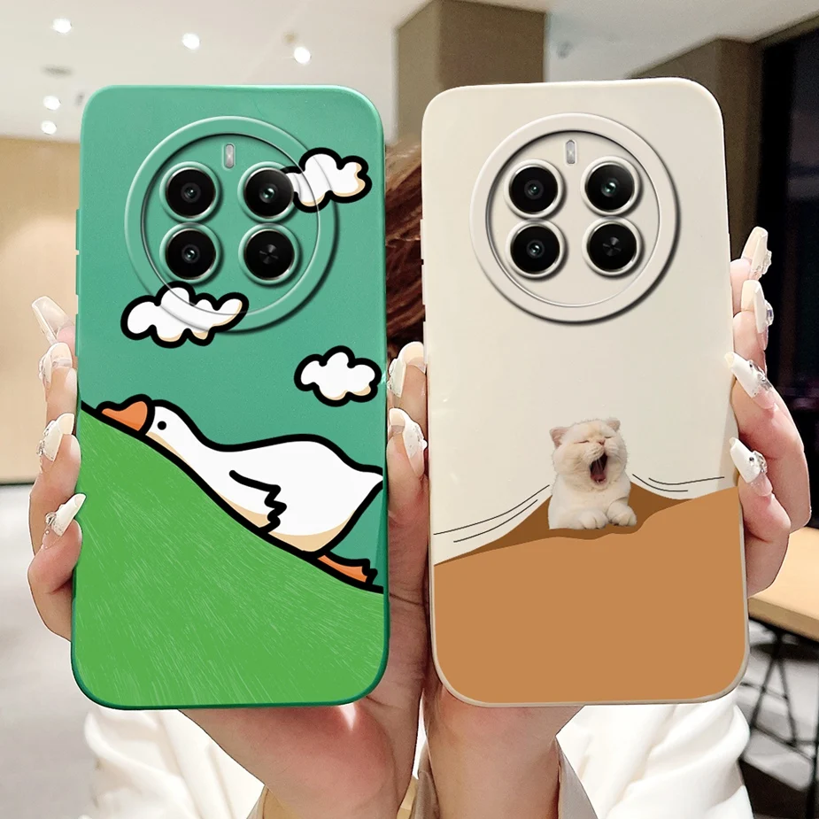 For Realme 12 Pro Plus Case RMX3840 Cute Cartoon Cover Soft Silicone Phone Case For Realme 12 Plus 12X Realme12 Pro + Bags Shell