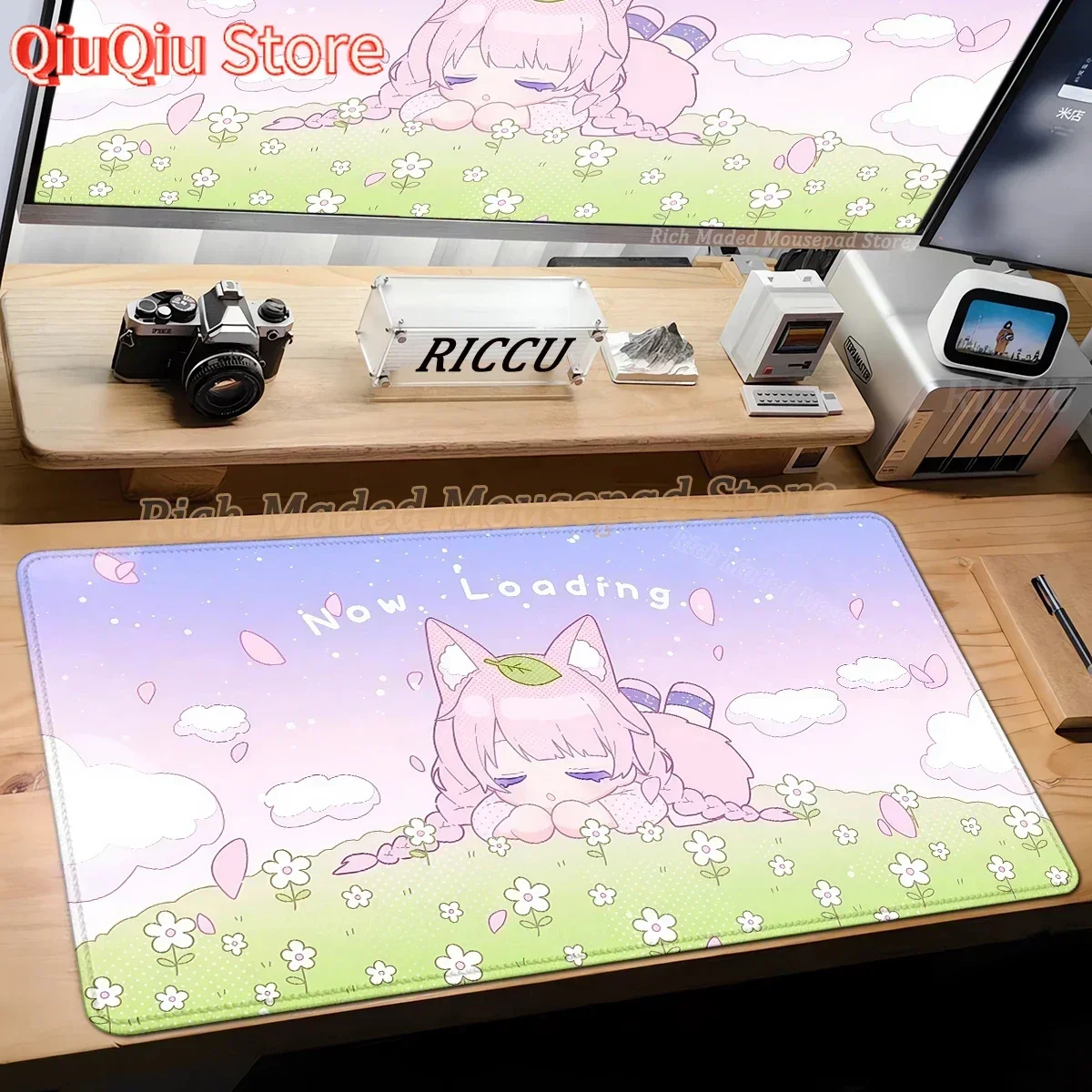 

Kawaii Mouse Pad Office Computer Desk Mat Rubber Mouse Mats Gamer Keyboard Pink Beautiful Girl Mousepad Pc Cabinet Gaming Carpet