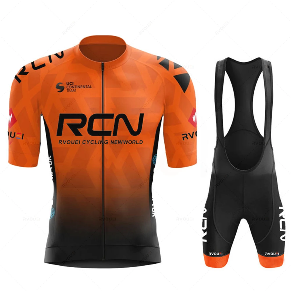 2023 New Rcn Summer Bicicletas Set Breathable Cycling Clothing MTB Uniform Man Short Sleeve Jersey Bike Maillot Ropa De Ciclismo