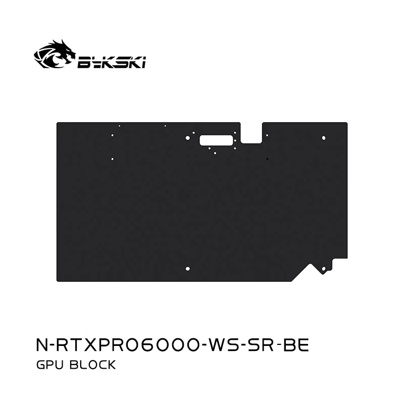 

Водяной блок графического процессора Bykski N-RTXPRO6000-WS-SR для карты NVIDIA RTX Pro 6000 Blackwell Workstation Edition, реактивный микроводяной канал 0,3 мм