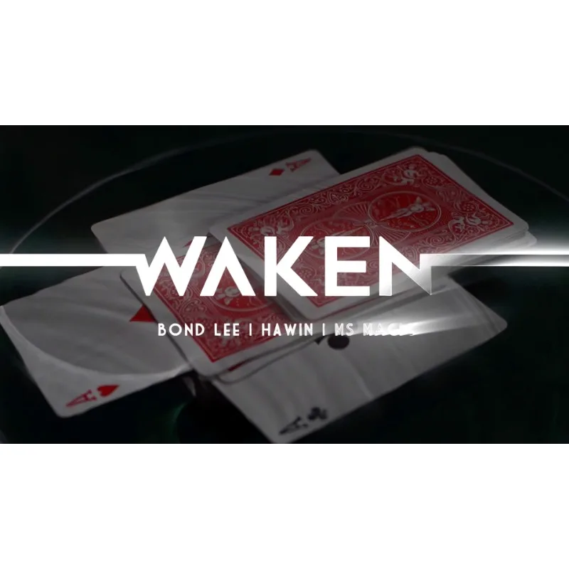 WAKEN by Bond Lee, Hawin & MS Magic Tricks Shadow Find Signed Card Haunted Deck Magia Close Up Illusions Gimmicks Mentalism Prop