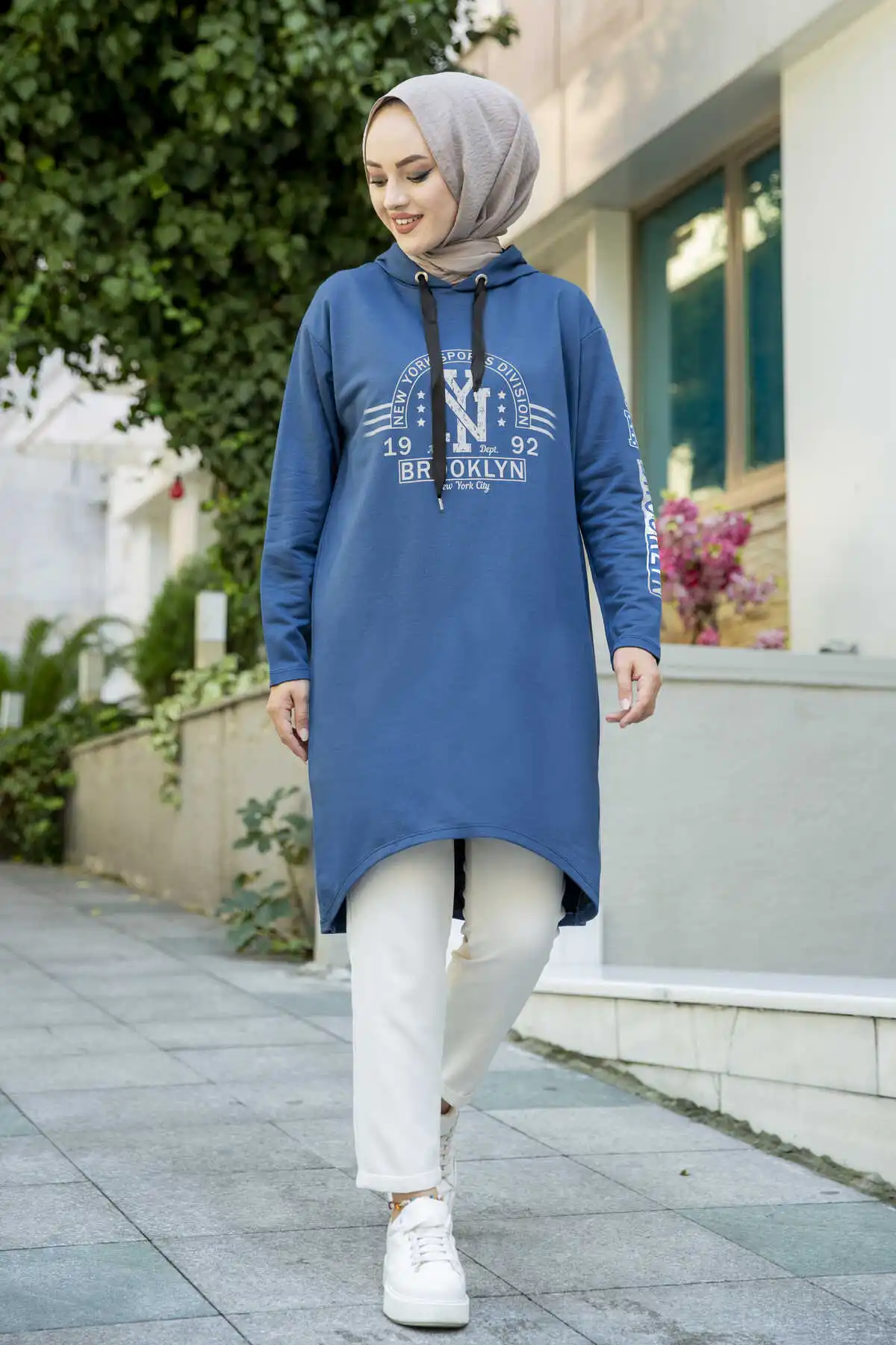 

New York Printed Sportswear Tunic NY-Indigo