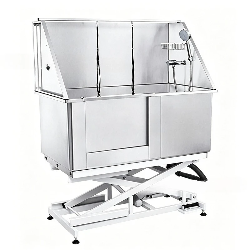 Electric Lift Pet Bath 50 Inch Stainless Steel Dog Wash Cat and Dog Universal Pet Store Commercial Pet Bath