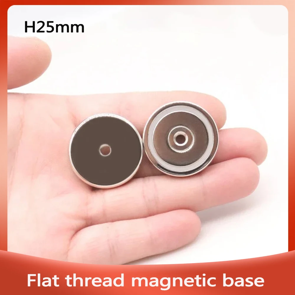 D16mm-D60mm Magnet with Internal Threaded Hole a Flat Threaded Magnetic Base for Home Refrigerators, Offices DIY