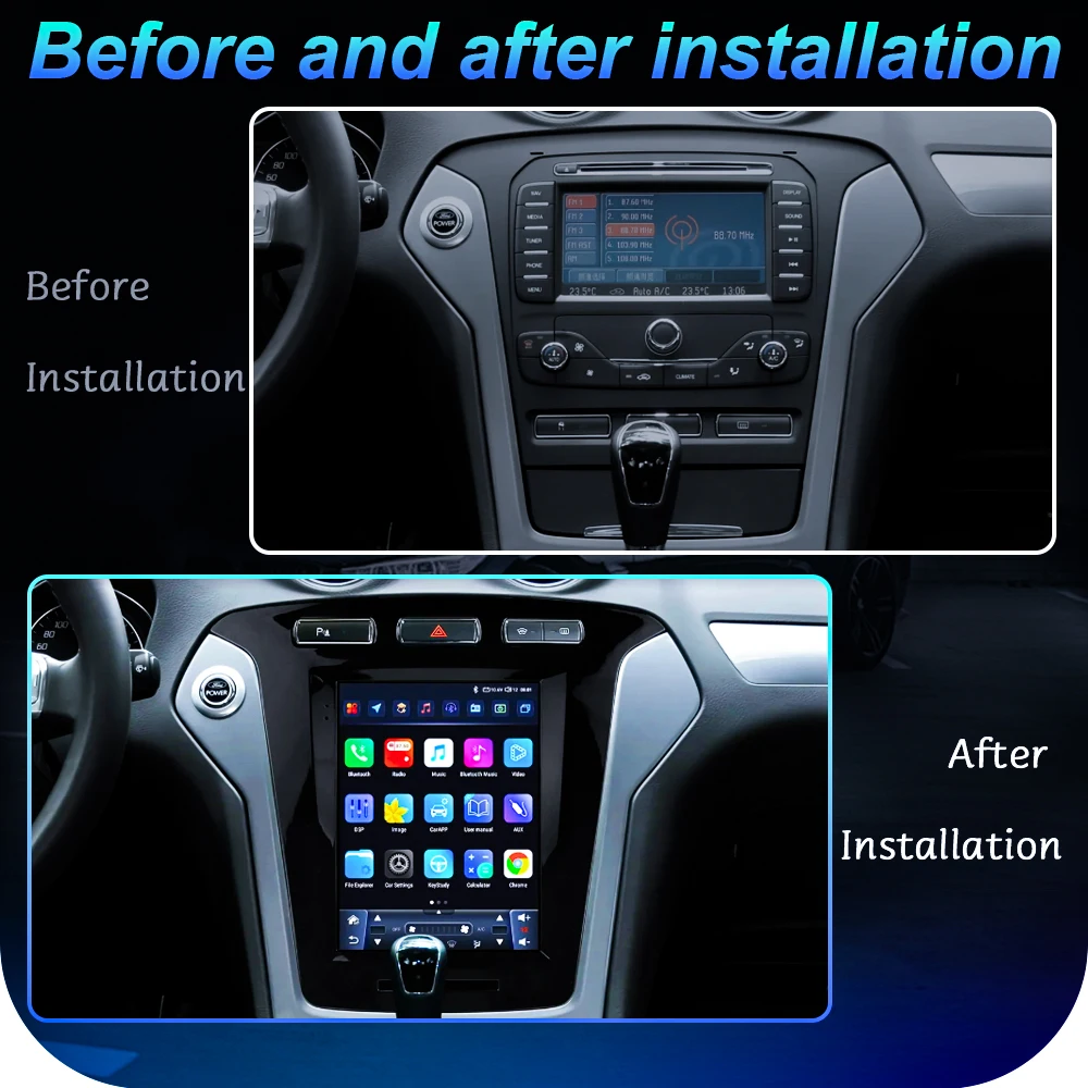 9.7 inch Android Auto For Ford Mondeo MK4 2011 2012 2013 Carplay Radio Samochodowe Radio Player Autoradio Bluetooth No 2din DVD