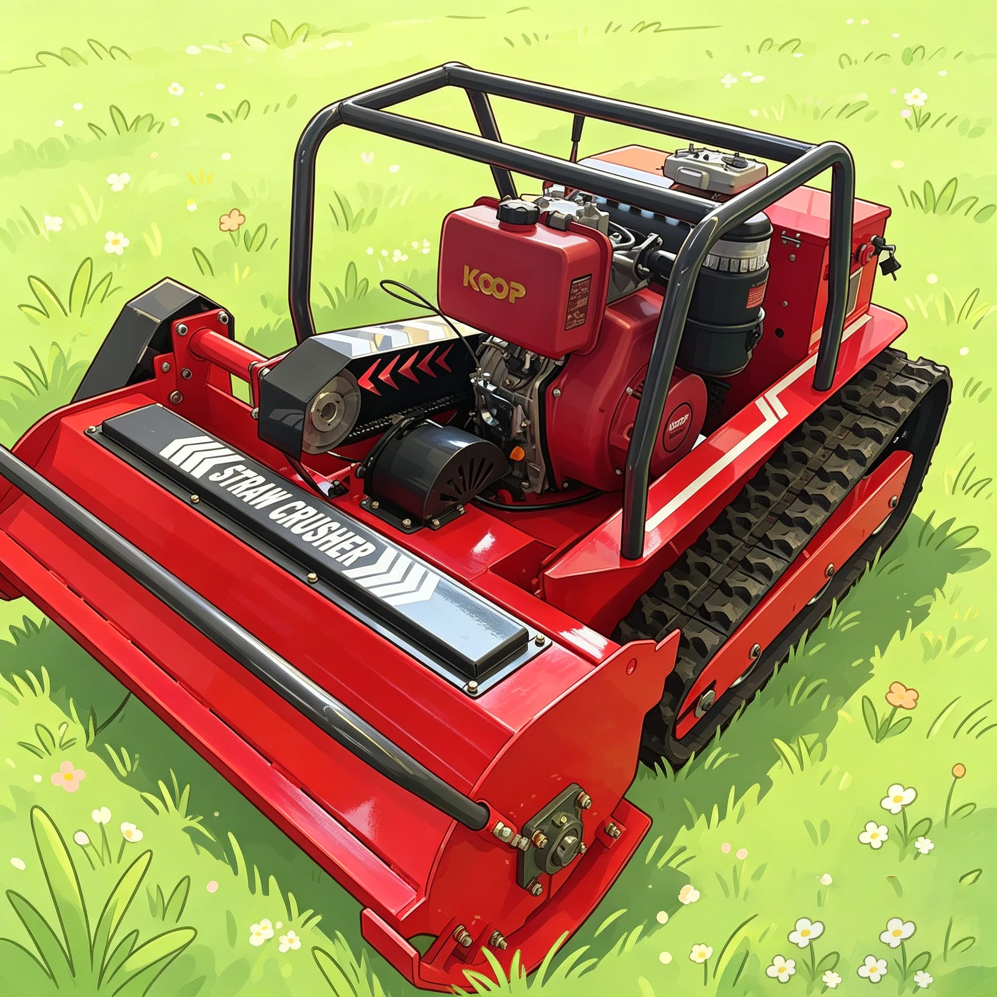 Customized RLD800-1200mm lawn mowers of different models, red hot selling all terrain models