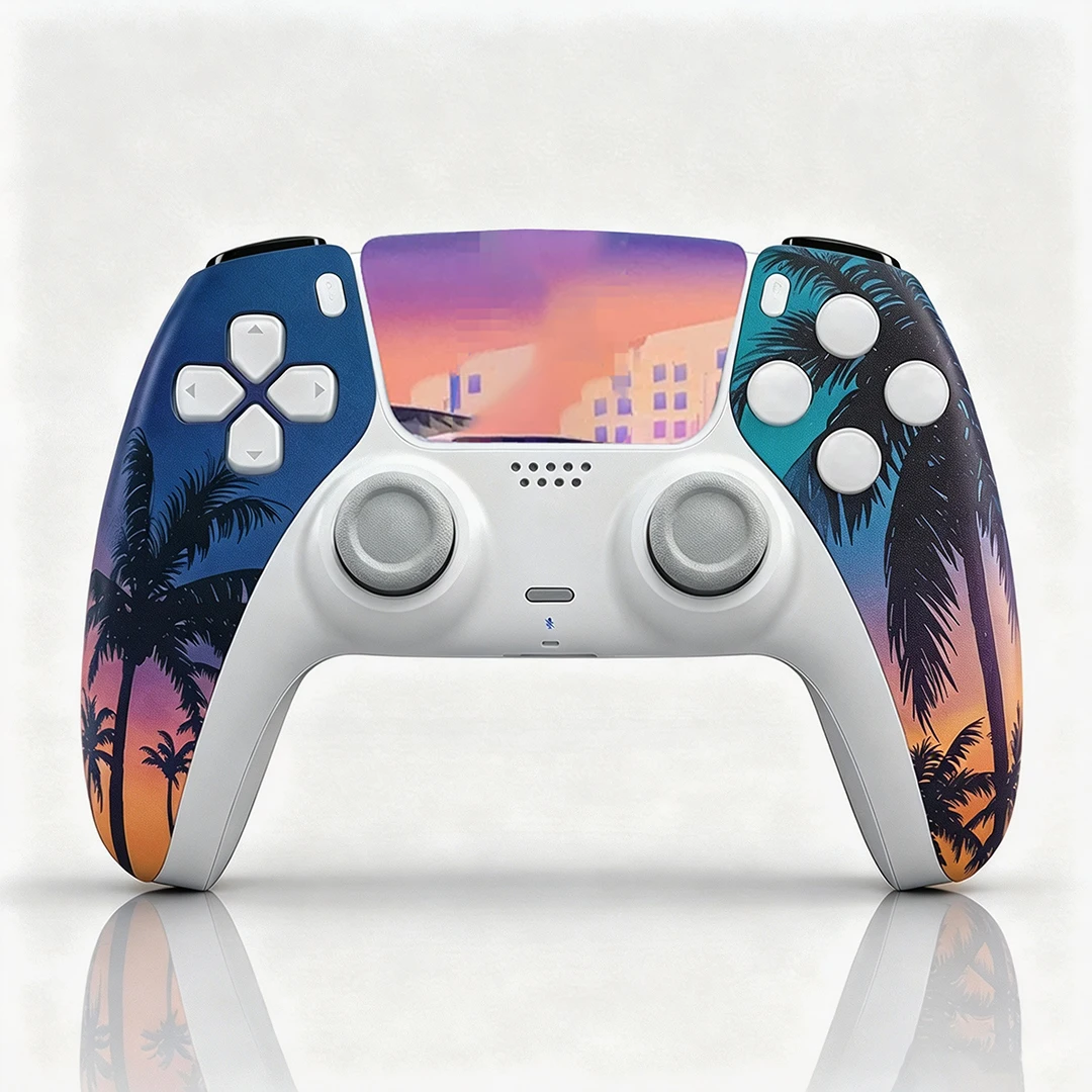 Carcaça de substituição para controle de PS5 estilo GTA, carcaça para controle DualSense, carcaça de substituição para controle de Playstation 5
