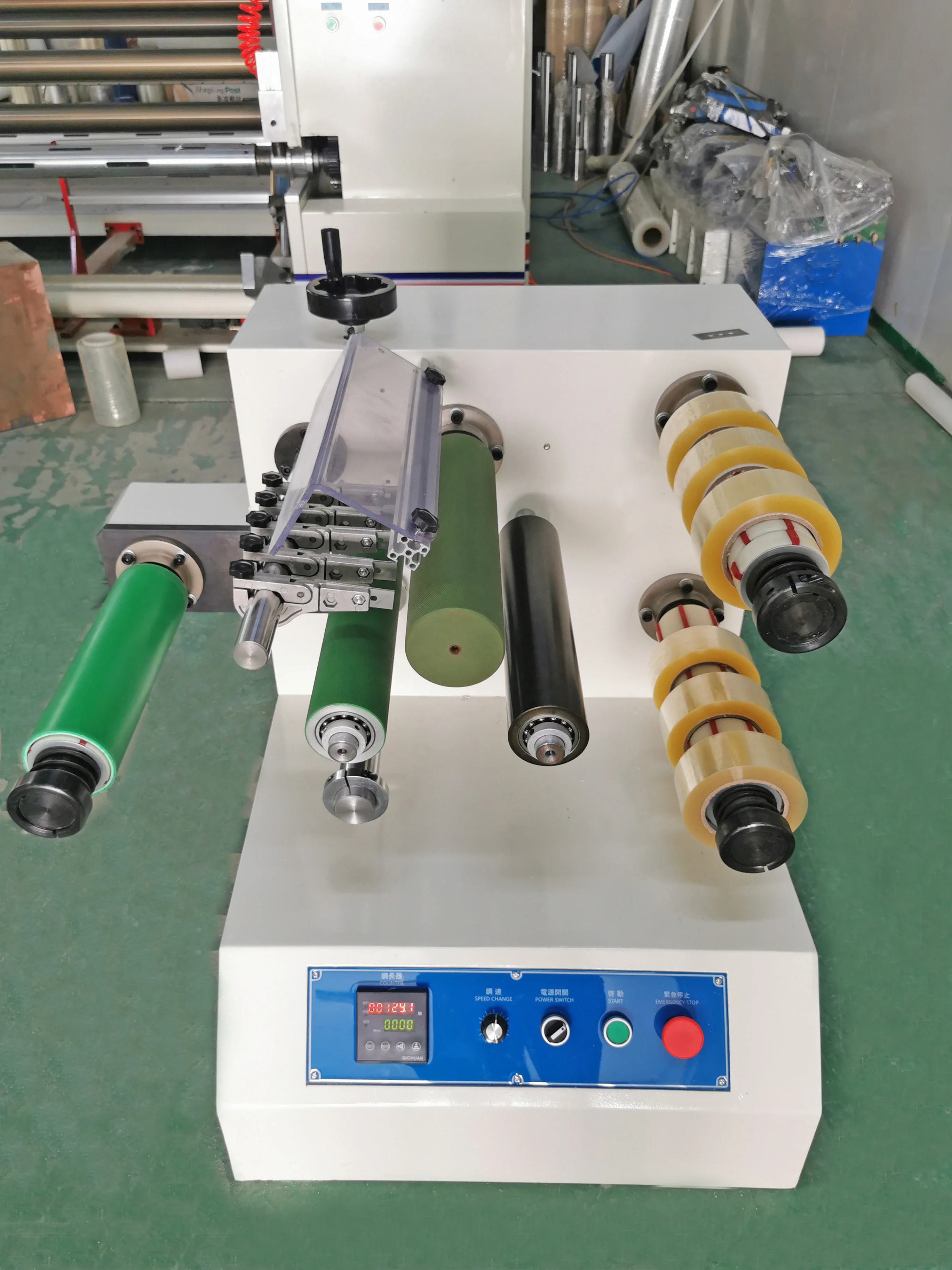 Small Adhesive Bopp Tapes Slitting Rewinding Machine For Small Factory Start
