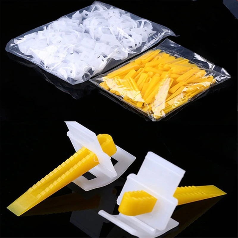 700pcs leveler spacer snap to attach ceramic tile adjuvant tool  tile leveling system tile spacers construction tools wall tiles