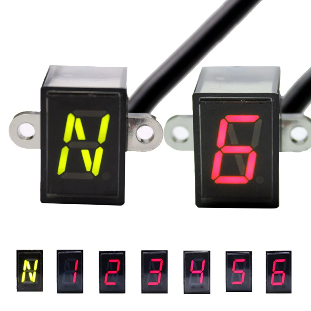 Accessories Motorcycle gear display 12V 1Pcs Clutch Gear Indicator LED Lever Light Motorcycle Parts N-6 Replacement Shift view 6