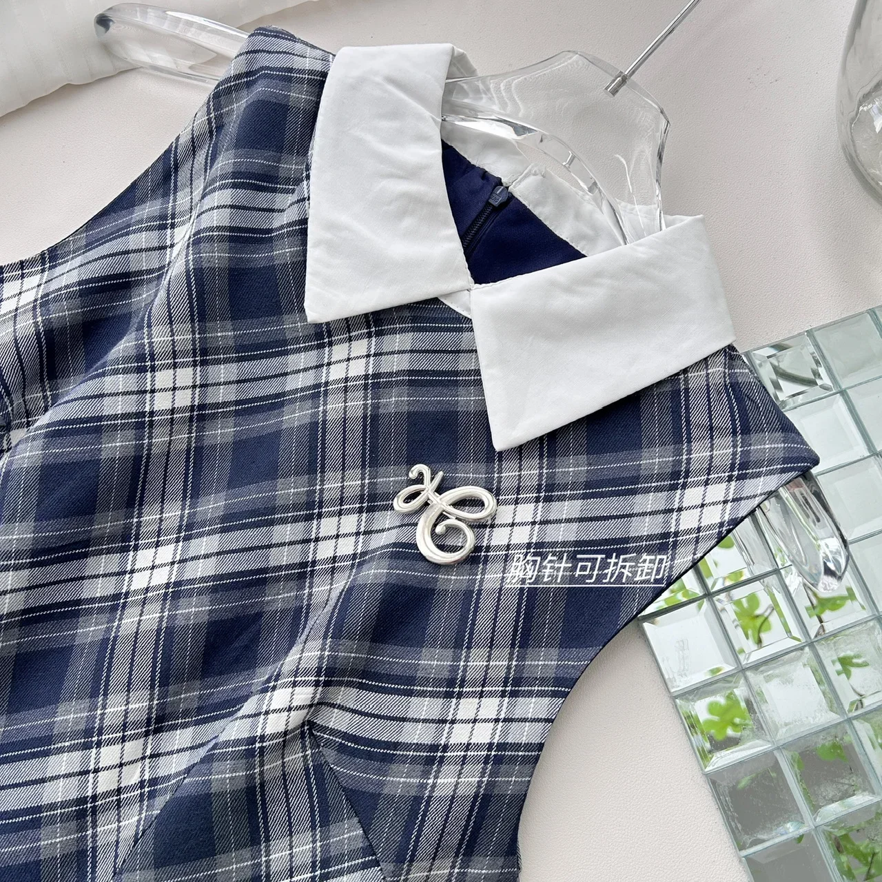 Summer Sweet Print Plaid Dress Women Elegant Sexy Sleeveless Strap Dress Female Korean Fashion Design Kawaii Lace Dress 2024 New