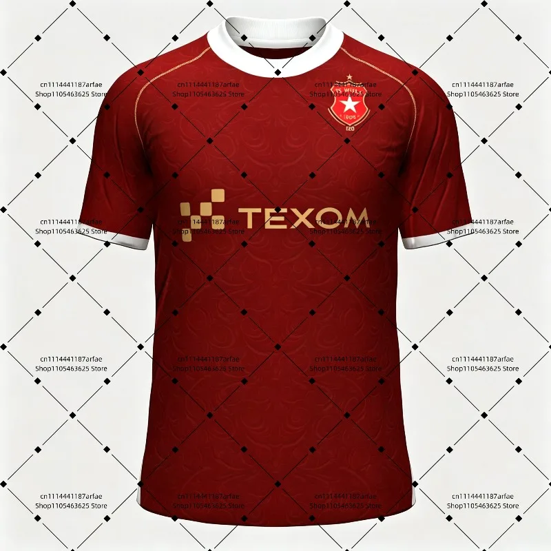 26-27 Wisła Kraków Home and Away T-Shirt with 3D Digital Print, Comfortable and Breathable Sports Casual Top
