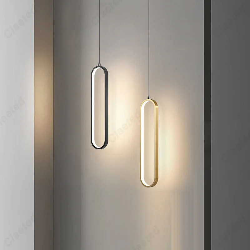 

Креативная простая светодиодная европейская люстра для дома, гостиной, коридора, спальни, украшенная черным золотым освещением