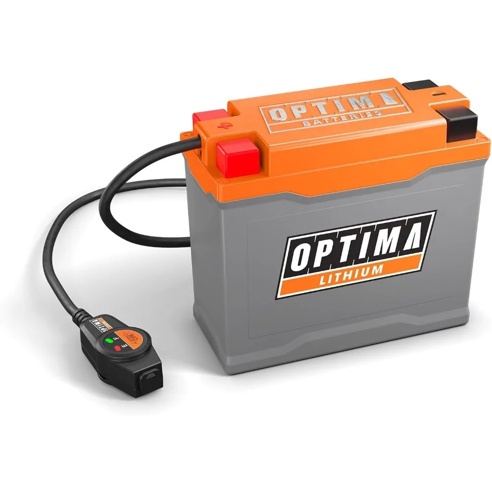 

QUAD14 ORANGETOP Lithium Motorcycle Battery with CPR Automatic Built-in Jump-Start, Starting Power 420 Cranking Amps