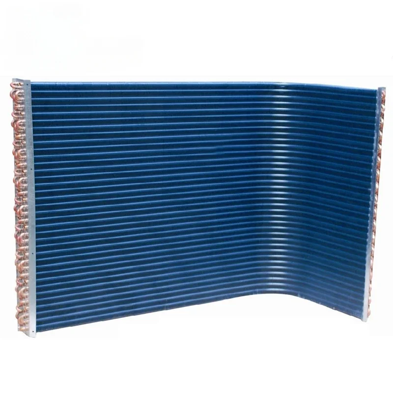 L-type Condenser Evaporator Coil Copper Tube Fin Type Evaporator and Copper Tube Air Condenser Coil