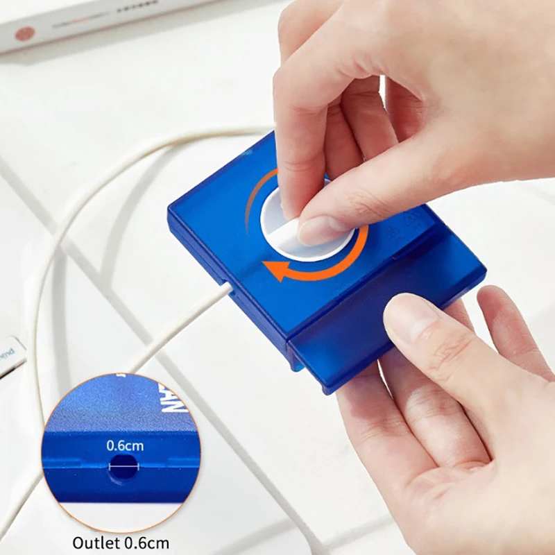Cable Winder Storage Box Portable Rotatable Cord Organizer Retractable Reel Home Travel All Digital Users Hot Sale New 2026