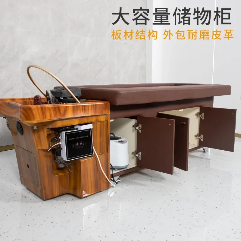 Hair washing bed, moxibustion bed, water circulation head therapy, beauty salon, physical therapy, ear picking