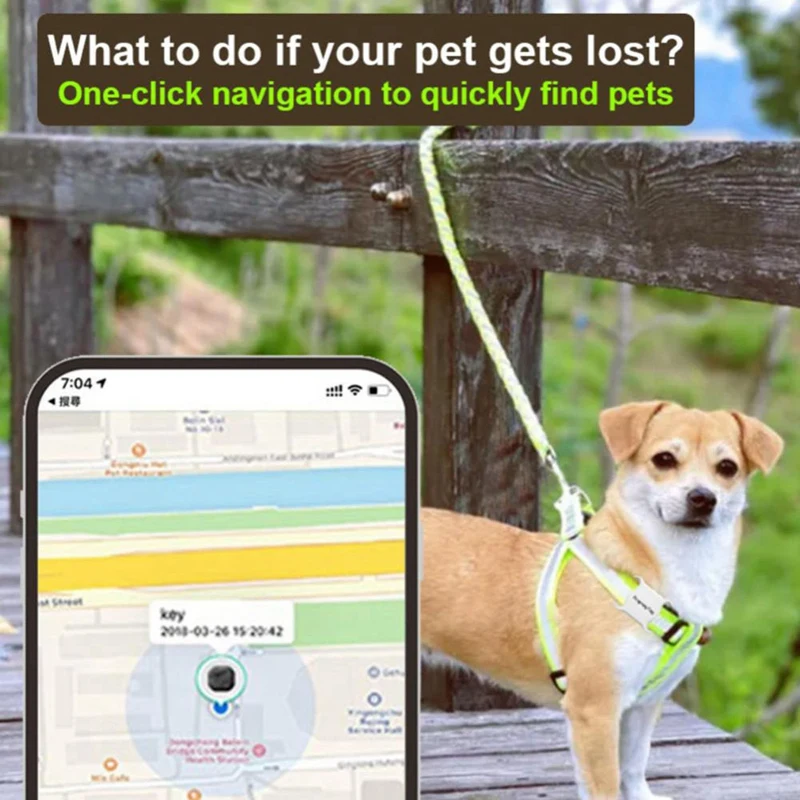 Pelacak GPS Mini 2.4G Pencari Lokasi WIFI Daya Rendah Mobil Hewan Peliharaan Airtag Pencari Pintar Pencari Kunci Posisi Aplikasi Tag Findmy Tahan Lama (Putih)