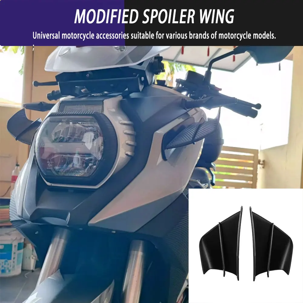 

Universal Motorcycle Parts Aerodynamic Wing Kit Stability Side Wind Deflectors Winglets For Ducati Kawasaki Yamaha Honda Triumph