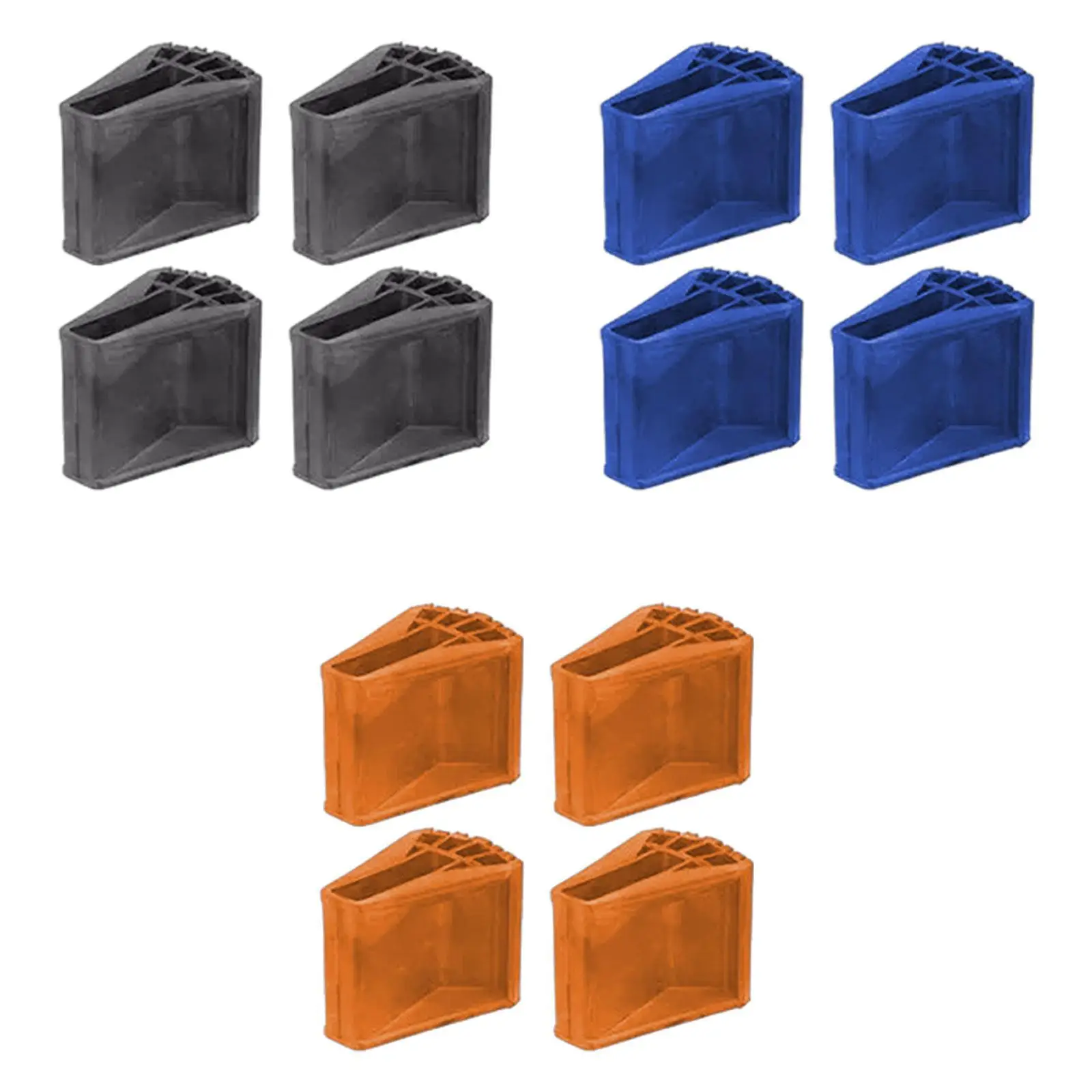 

4x Противоскользящие накладки на ножки лестницы, легко устанавливаемые, резиновые, сменные, удобные, повышающие устойчивость, износостойкие, для ножек лестницы